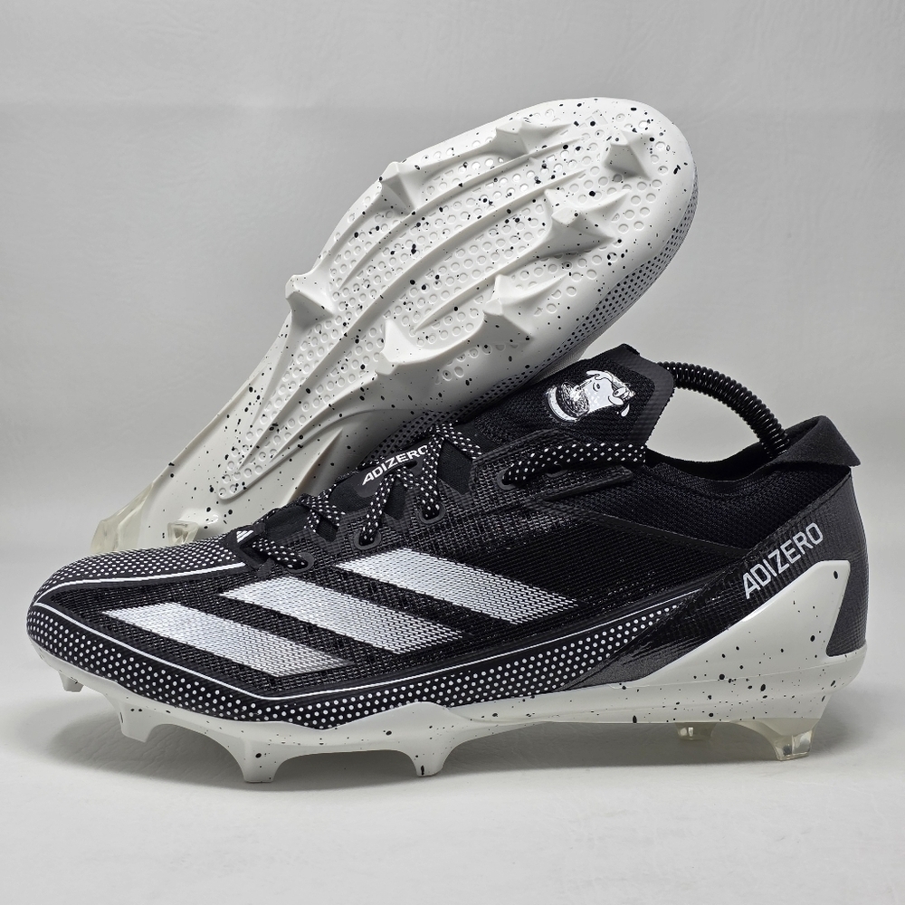 Adidas Adizero Electric Men Size 12 Cleats Snack Attack White Black IE4401 New - Picture 3 of 11